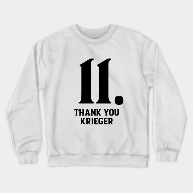 ali krieger fan club thank you krieger Crewneck Sweatshirt by Rayyan Hausawi